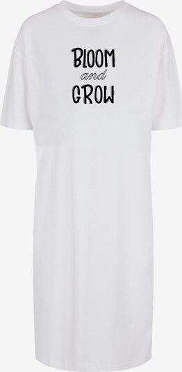 Merchcode Kleid 'Spring - Bloom and grow' in schwarz / weiß, Produktansicht