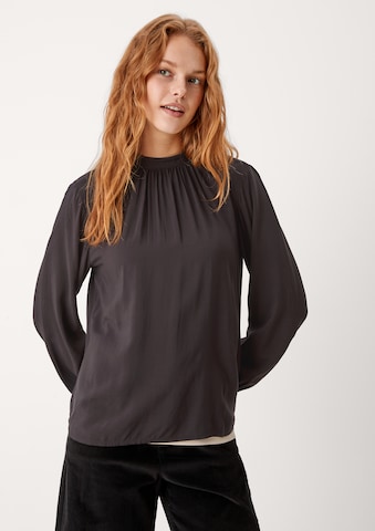 QS Blouse in Zwart: voorkant