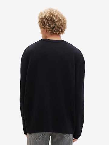 TOM TAILOR DENIM Sweater in Black