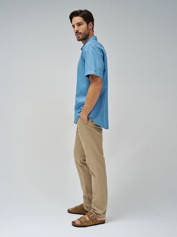 Salsa Jeans Regular fit Overhemd 'Birmingham' in Blauw