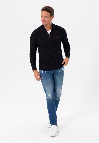 Jimmy Sanders Pullover in Schwarz