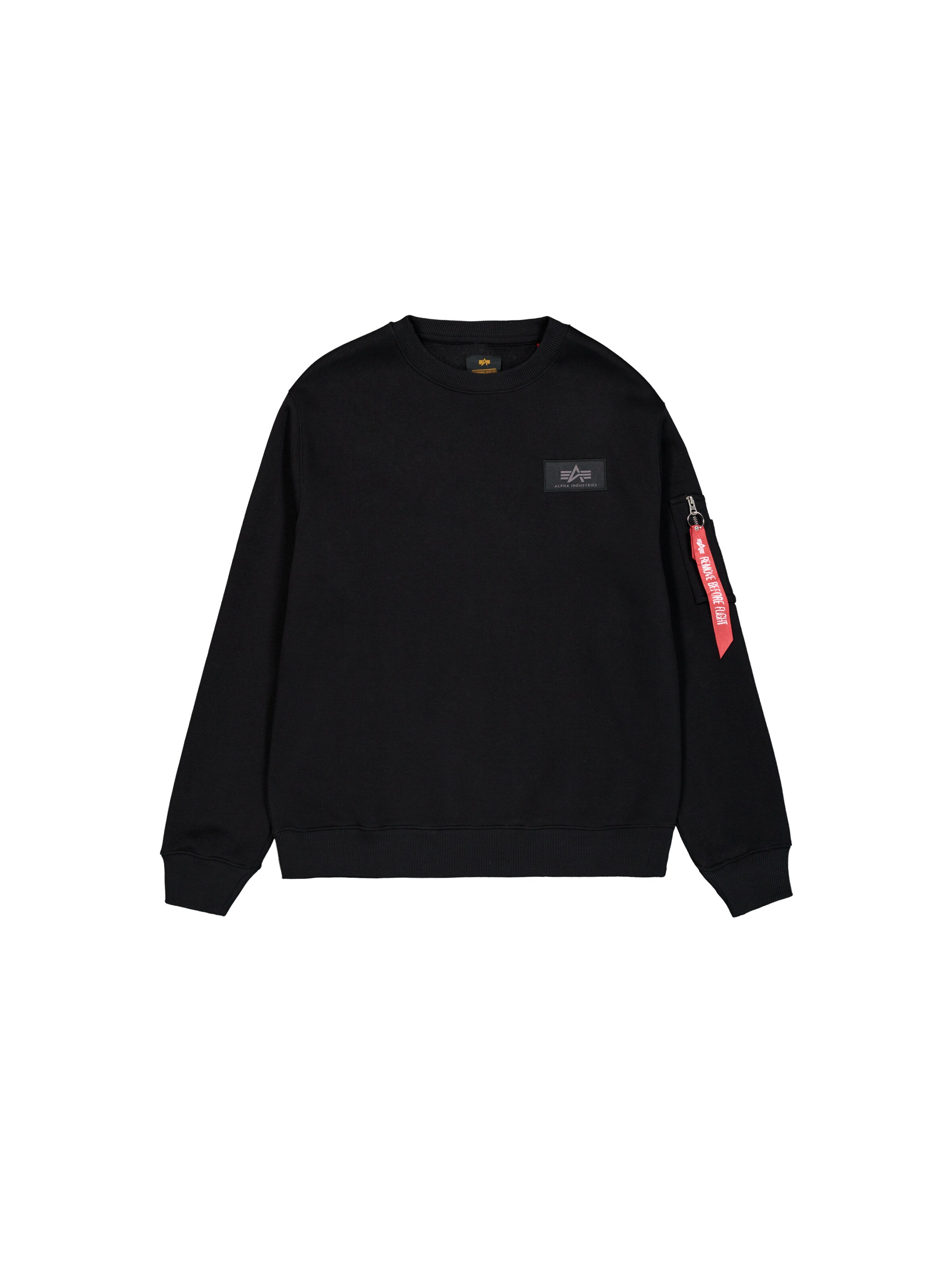 Sweat-shirt ALPHA INDUSTRIES en noir : devant