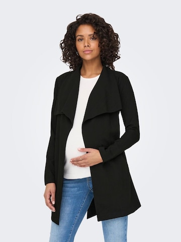 Only Maternity Between-Seasons Coat in Black: front