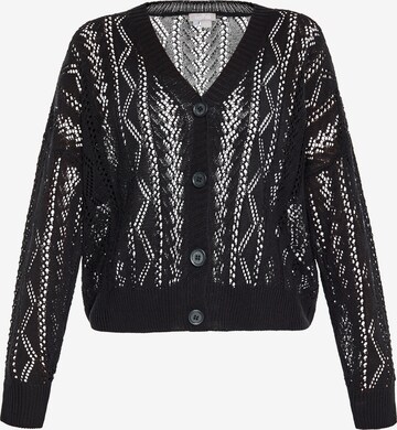 Cardigan Usha en noir : devant