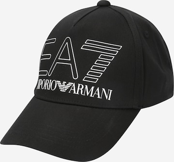 EA7 Emporio Armani Шапка с козирка в черно: отпред