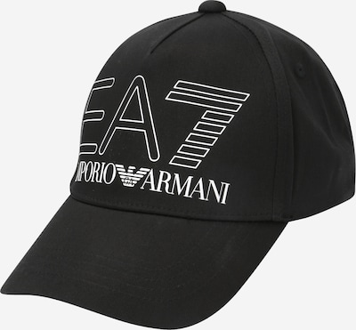 Șapcă EA7 Emporio Armani pe negru / alb murdar, Vizualizare produs
