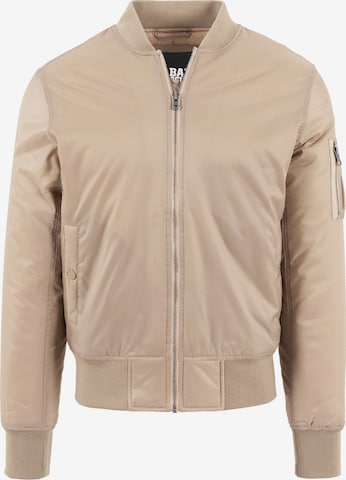 Urban Classics Between-Season Jacket in Beige: front