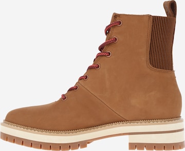 TOMS Lace-Up Ankle Boots 'Frankie' in Brown