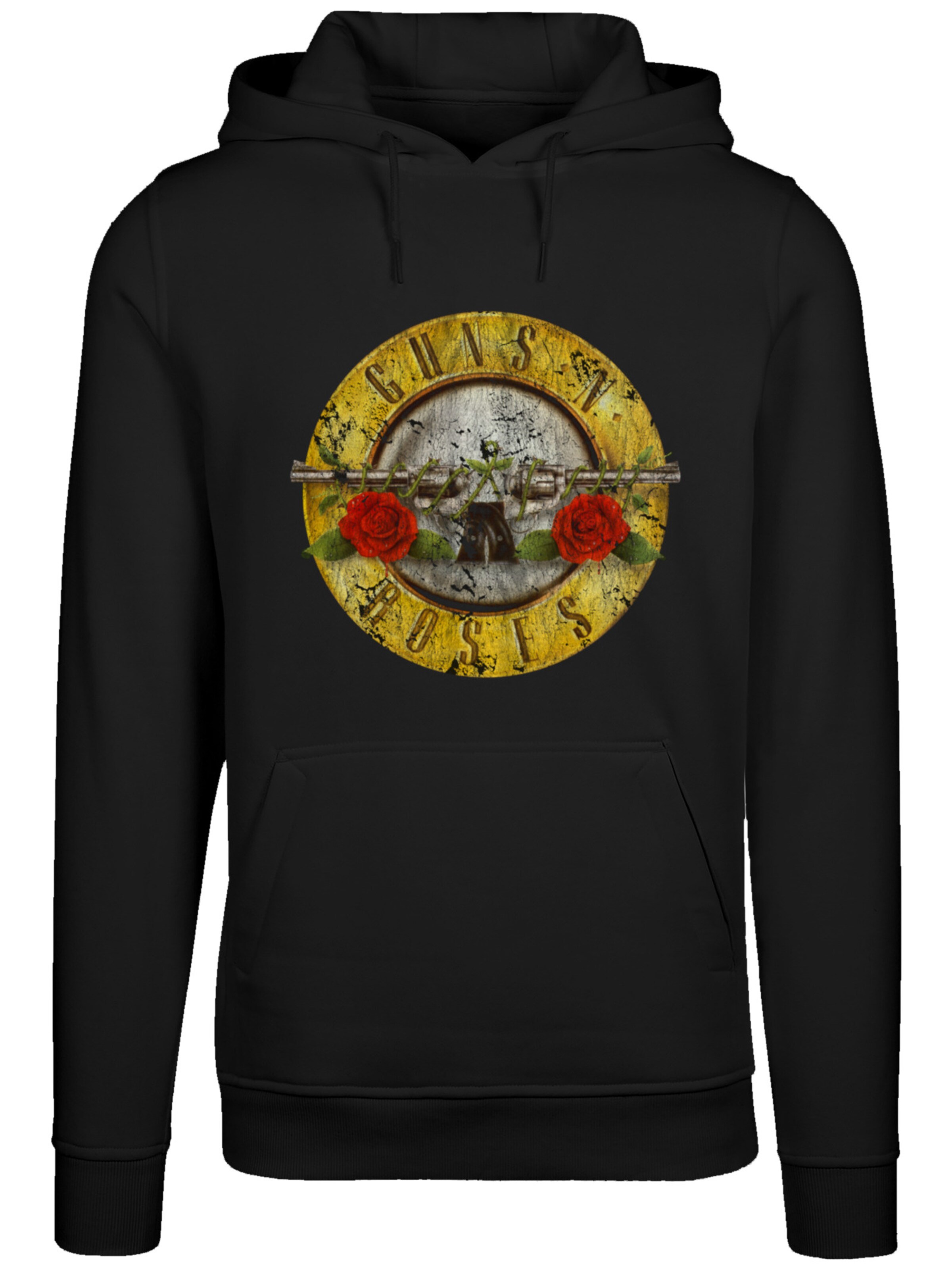 Sweat-shirt 'Guns 'n' Roses Vintage Classic Logo' F4NT4STIC en noir : devant