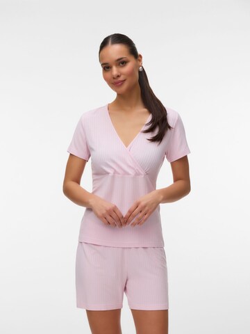 MAMALICIOUS Short Pajama Set in Pink