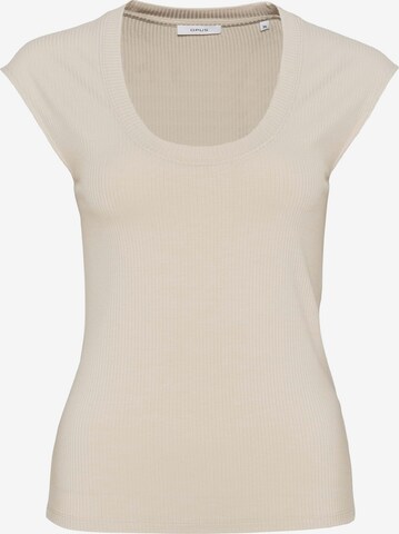 OPUS - Camiseta en beige: frente