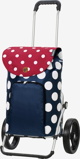 Andersen Shopper Cabas 'Dots ' en bleu foncé / rouge / blanc, Vue avec produit