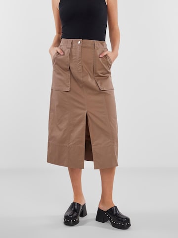 Y.A.S Skirt in Brown: front