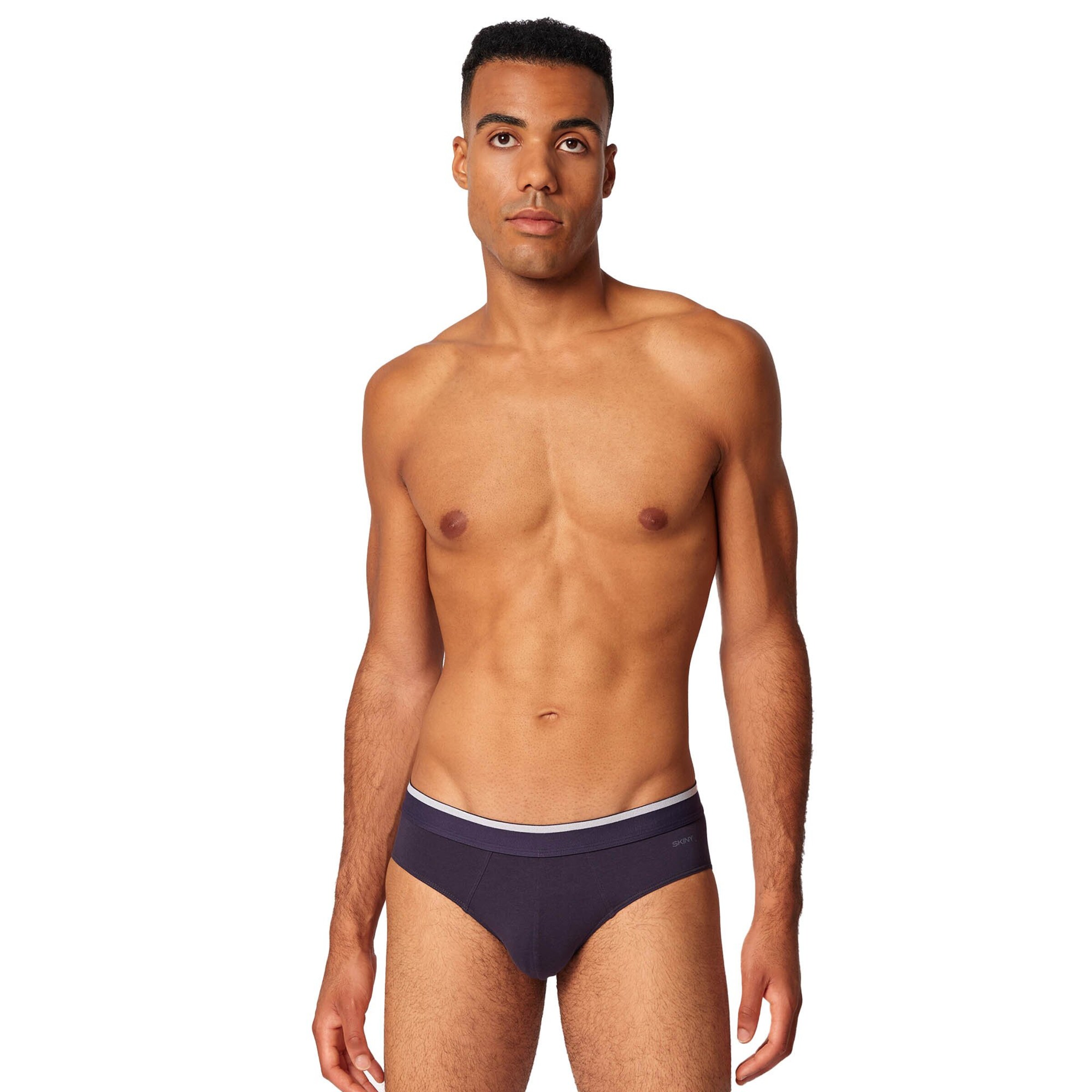 Slip Skiny en bleu : devant