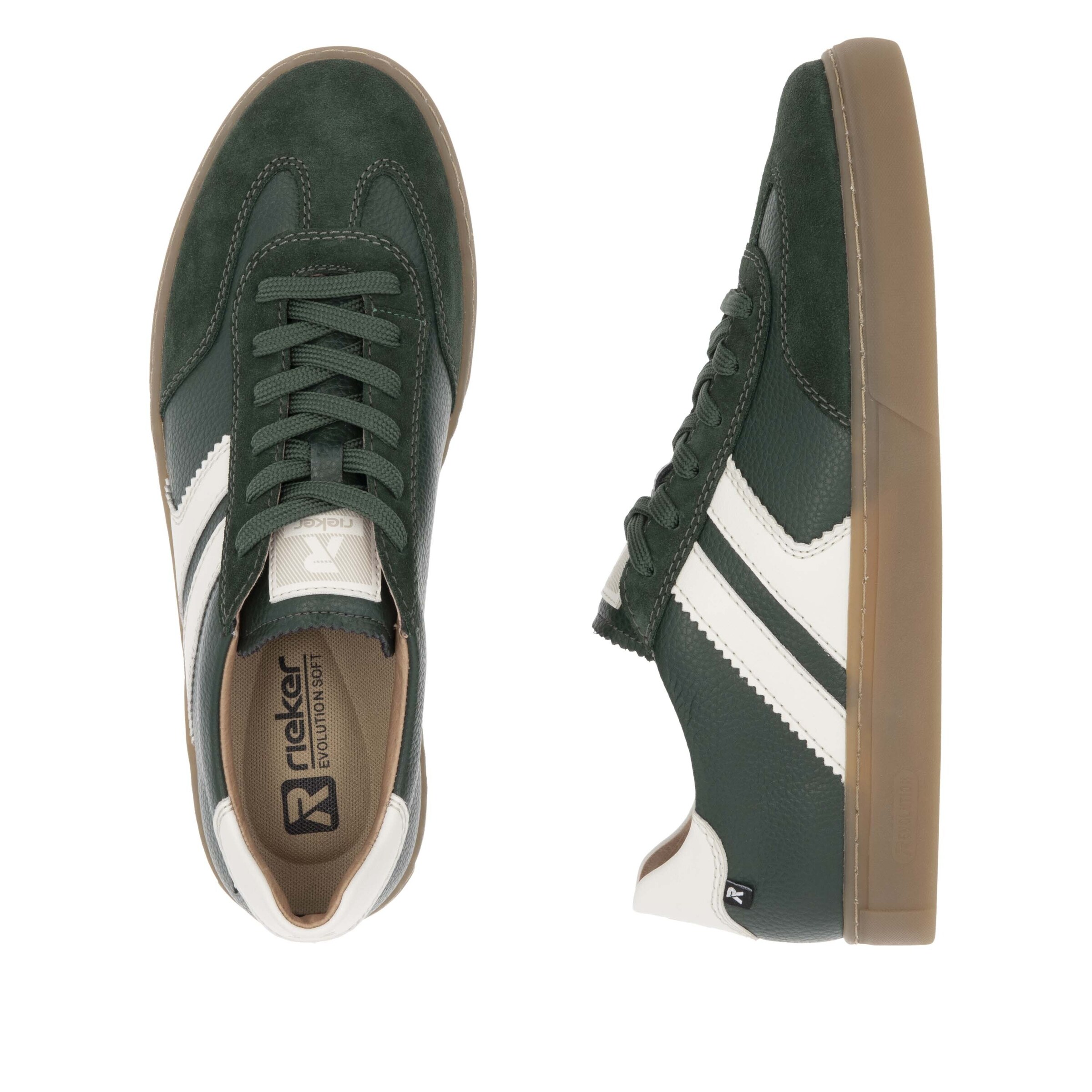 Sneaker bassa 'U0707' di Rieker Sport in verde