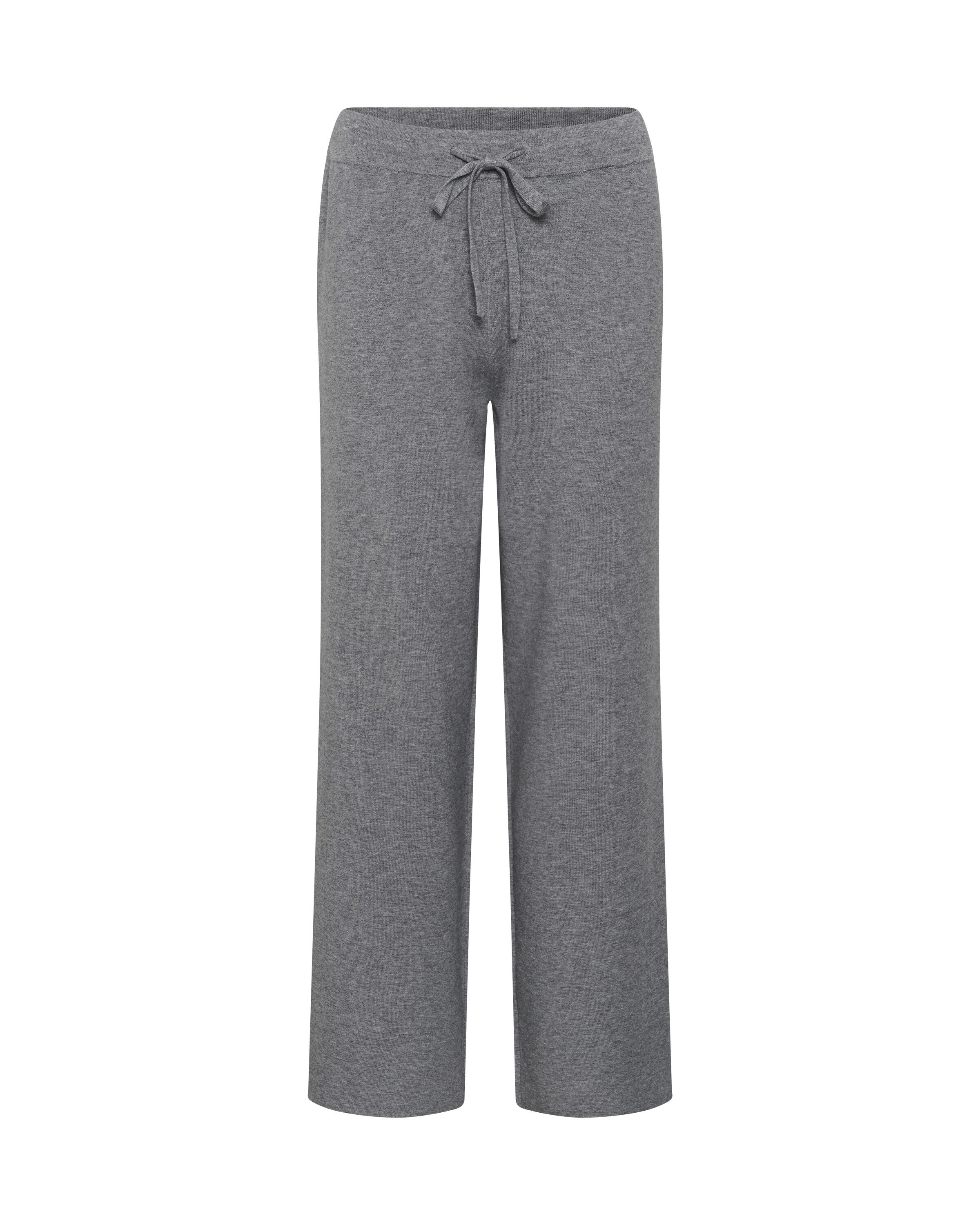 Part Two Wide leg Broek 'Katrie' in Grijs: voorkant