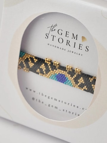 Braccialetto 'Mystic Eye Miyuki' di THE GEM STORIES JEWELRY in nero