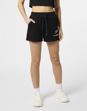 Plein Sport Loosefit Shorts in Schwarz: Vorderseite