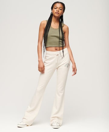 Superdry Flared Pants in White