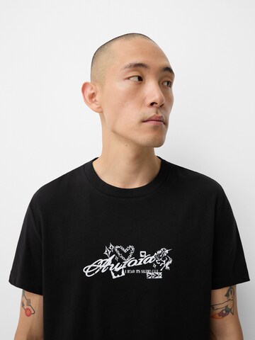 Bershka Shirt in Zwart