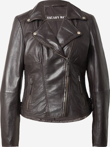 FREAKY NATION Jacke 'X-FN' in Braun: Vorderseite