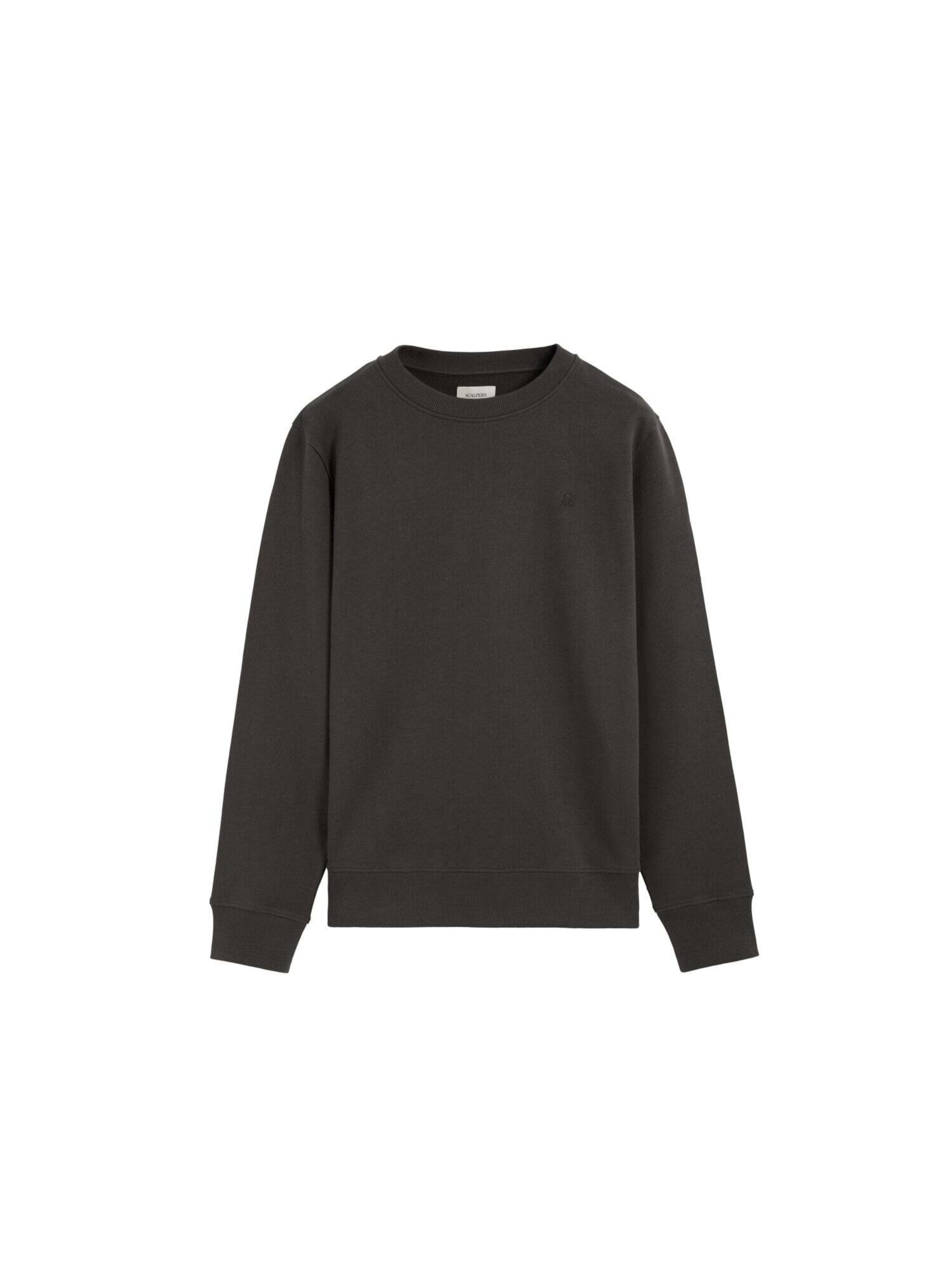 Scalpers Sweatshirt ' ' in Zwart: voorkant