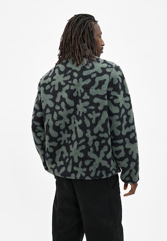Cleptomanicx Fleece jacket 'Oh Shit' in Green