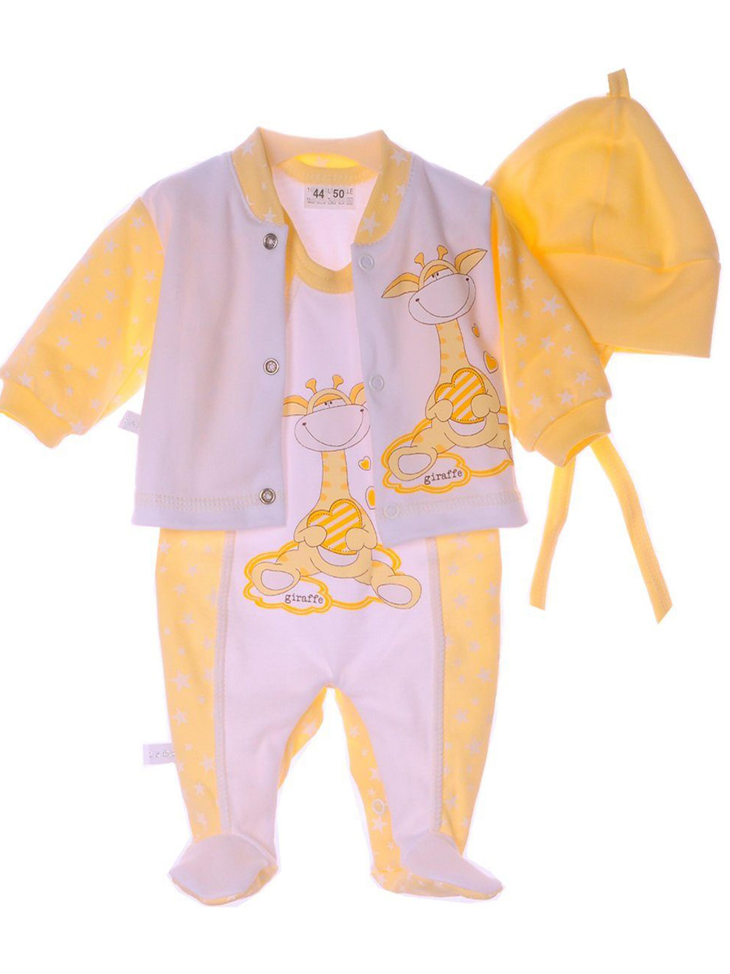 La Bortini Strampler/Body‌‌‌‌‌ in Gelb: Vorderseite