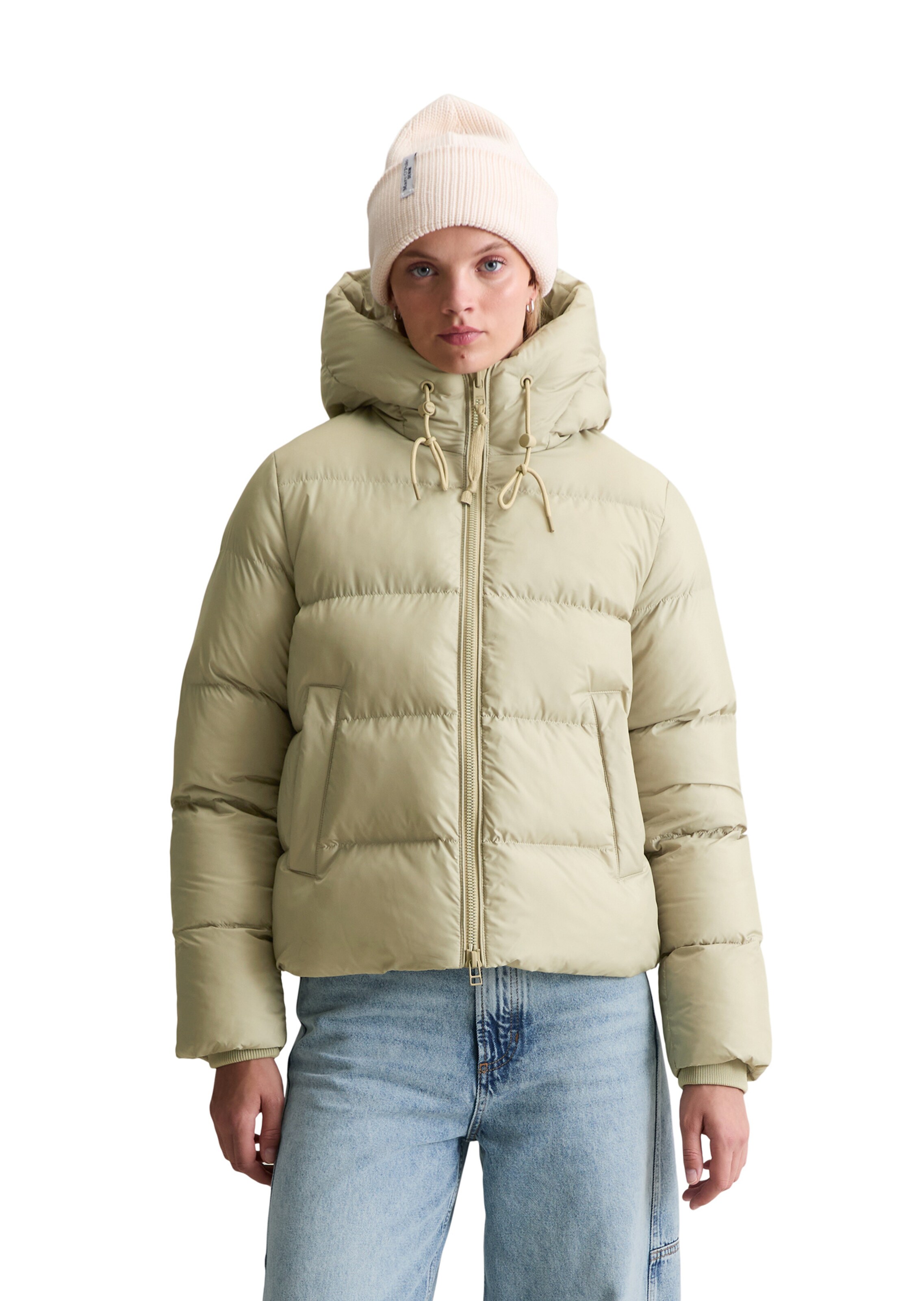 Marc O'Polo DENIM Winterjas in Groen: voorkant