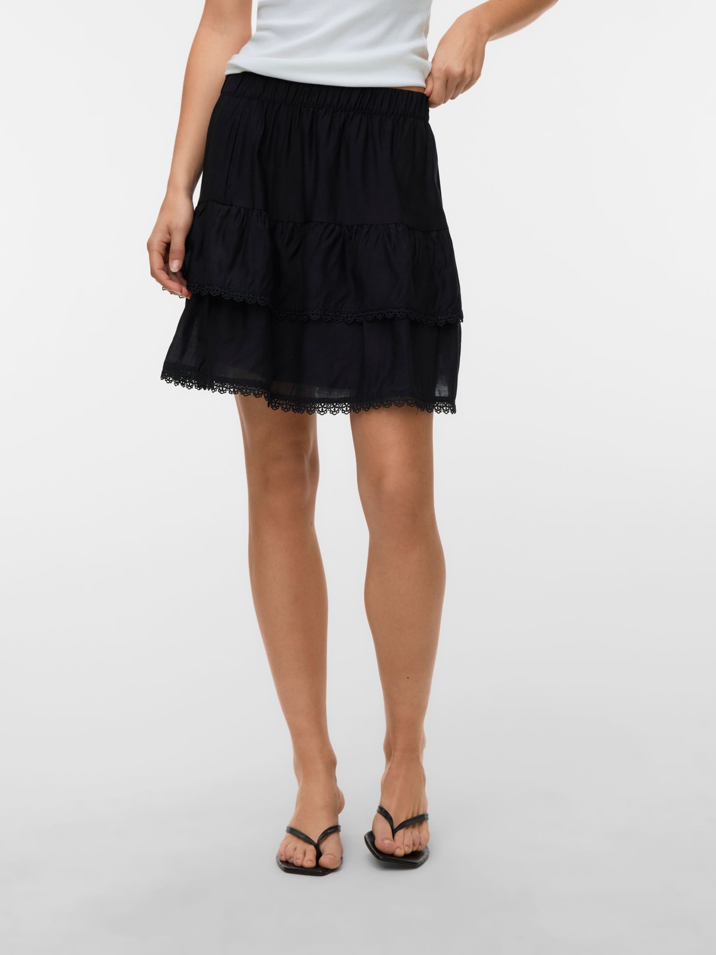 VERO MODA Rok in Zwart: voorkant