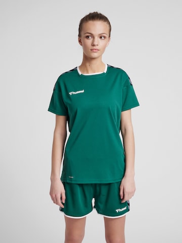 Hummel - Camisa funcionais 'AUTHENTIC' em verde: frente