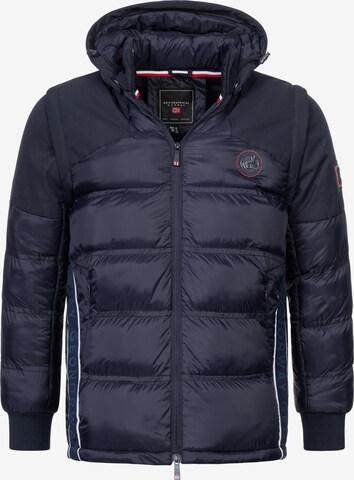 Geographical Norway Winter Jacket in Blue: front