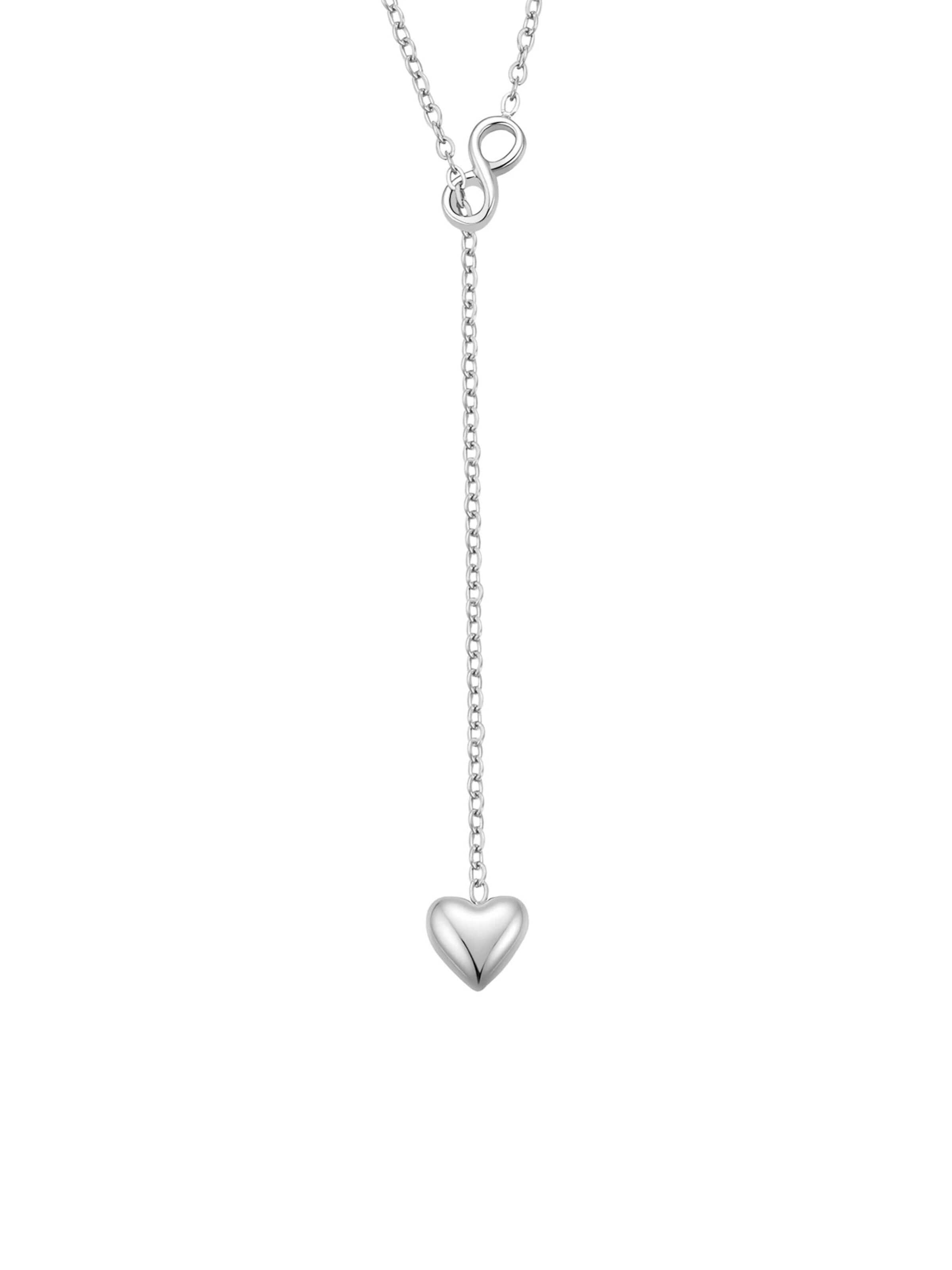 Chaîne 'Infinity Heart' Hey Happiness en argent