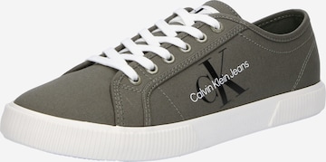 Calvin Klein Jeans Sneakers 'ESSENTIAL VULCANIZED 1' in Green: front