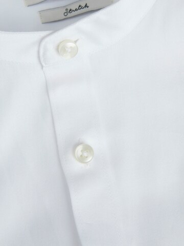 JACK & JONES - Slim Fit Camisa 'Parma' em branco