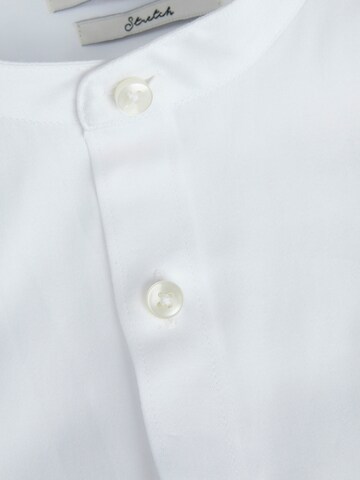 JACK & JONES Slim fit Button Up Shirt 'Parma' in White