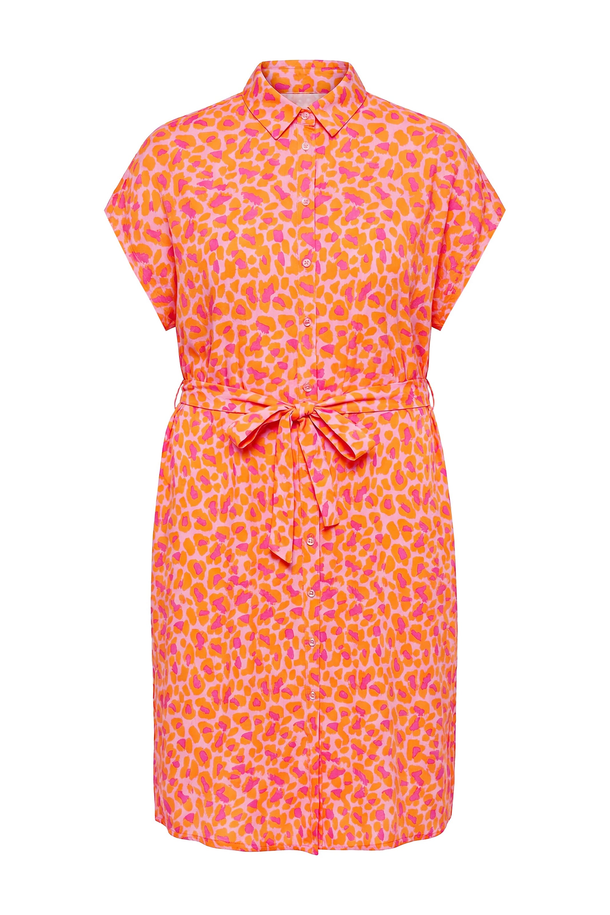 Studio Untold Shirt dress in Orange: front