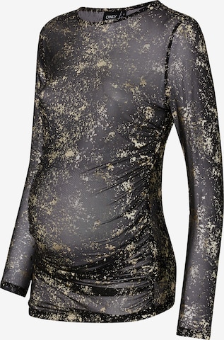 Tricou 'OLMERICA' de la Only Maternity pe negru: față