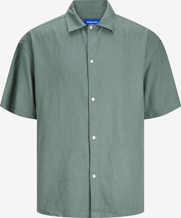 JACK & JONES Comfort fit Button Up Shirt 'Faro' in Green: front