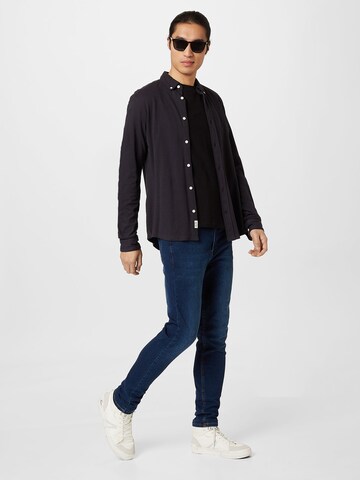 Only & Sons Regular fit Button Up Shirt in Blue