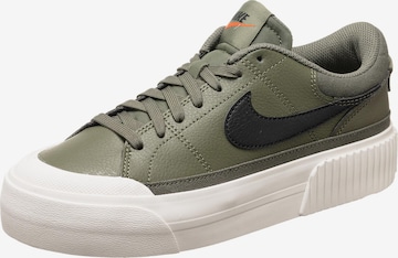 Nike Sportswear Trampki niskie 'Court Legacy Lift' w kolorze zielony: przód