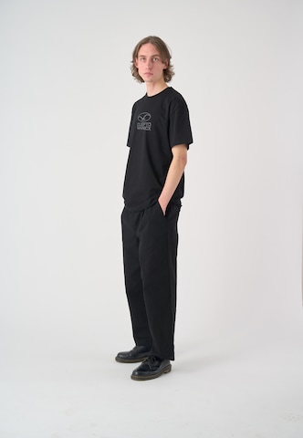 Cleptomanicx T-Shirt 'Möwe Plate' in Schwarz