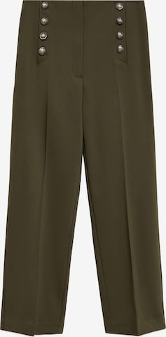 MANGO Nohavice s pukmi 'BOTONES' - Zelená: predná strana