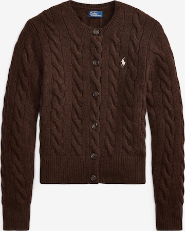 Geacă tricotată de la Polo Ralph Lauren pe maro: față