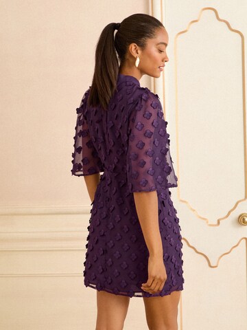 Robe love & roses en violet