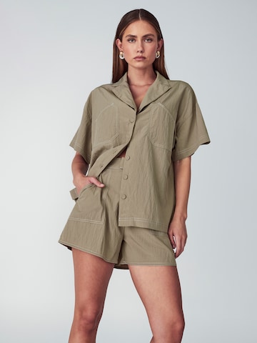 Willa Blouse 'Zimi' in Grijs: voorkant