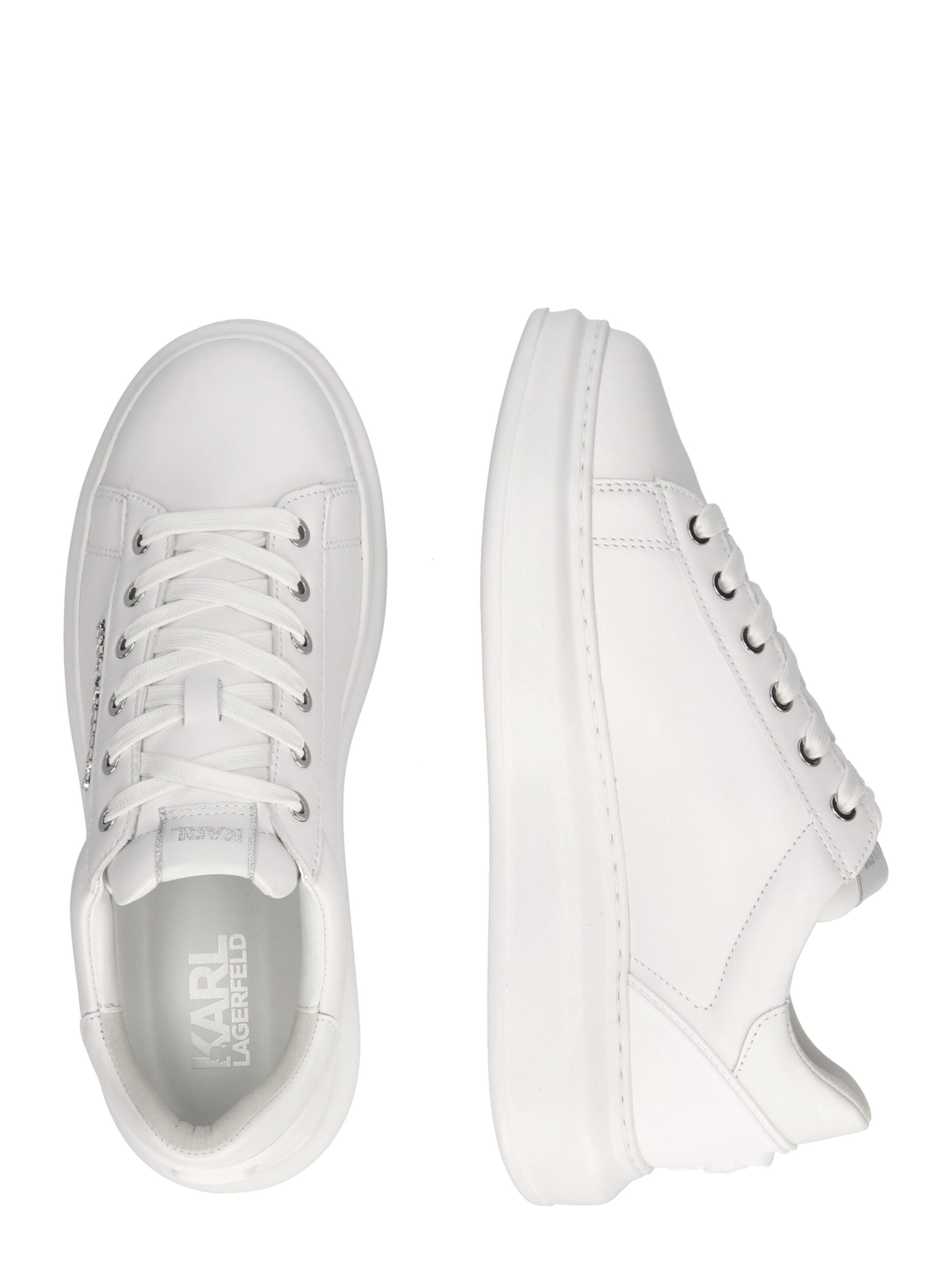 Karl Lagerfeld Platform trainers in White
