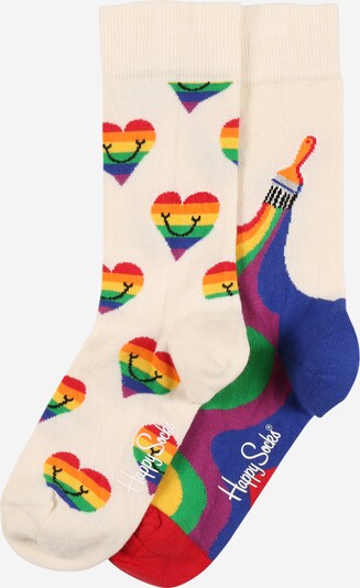 Happy Socks Chaussettes 'Pride' en beige / mélange de couleurs, Vue avec produit