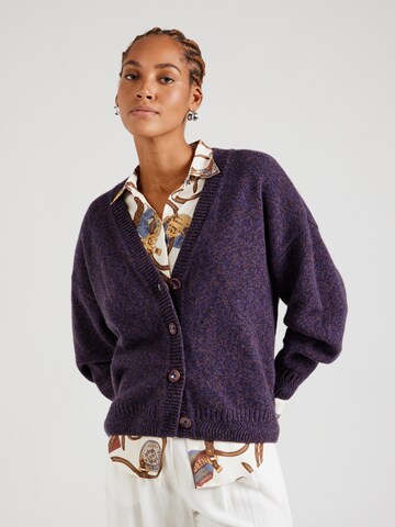 sessun Strickjacke 'MONROE' in Blau: Vorderseite