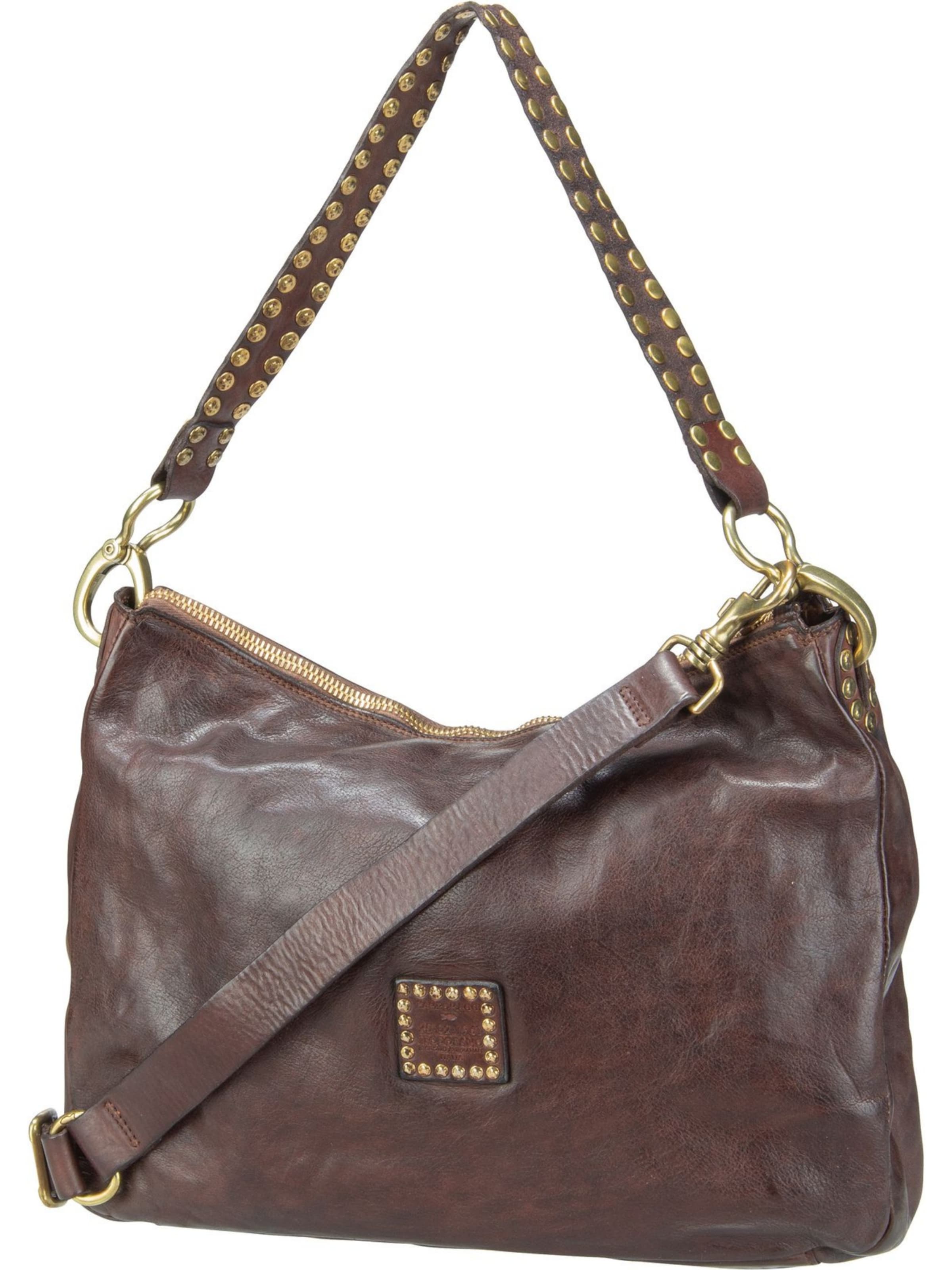 Campomaggi Schoudertas 'Alabama' in Bruin: voorkant